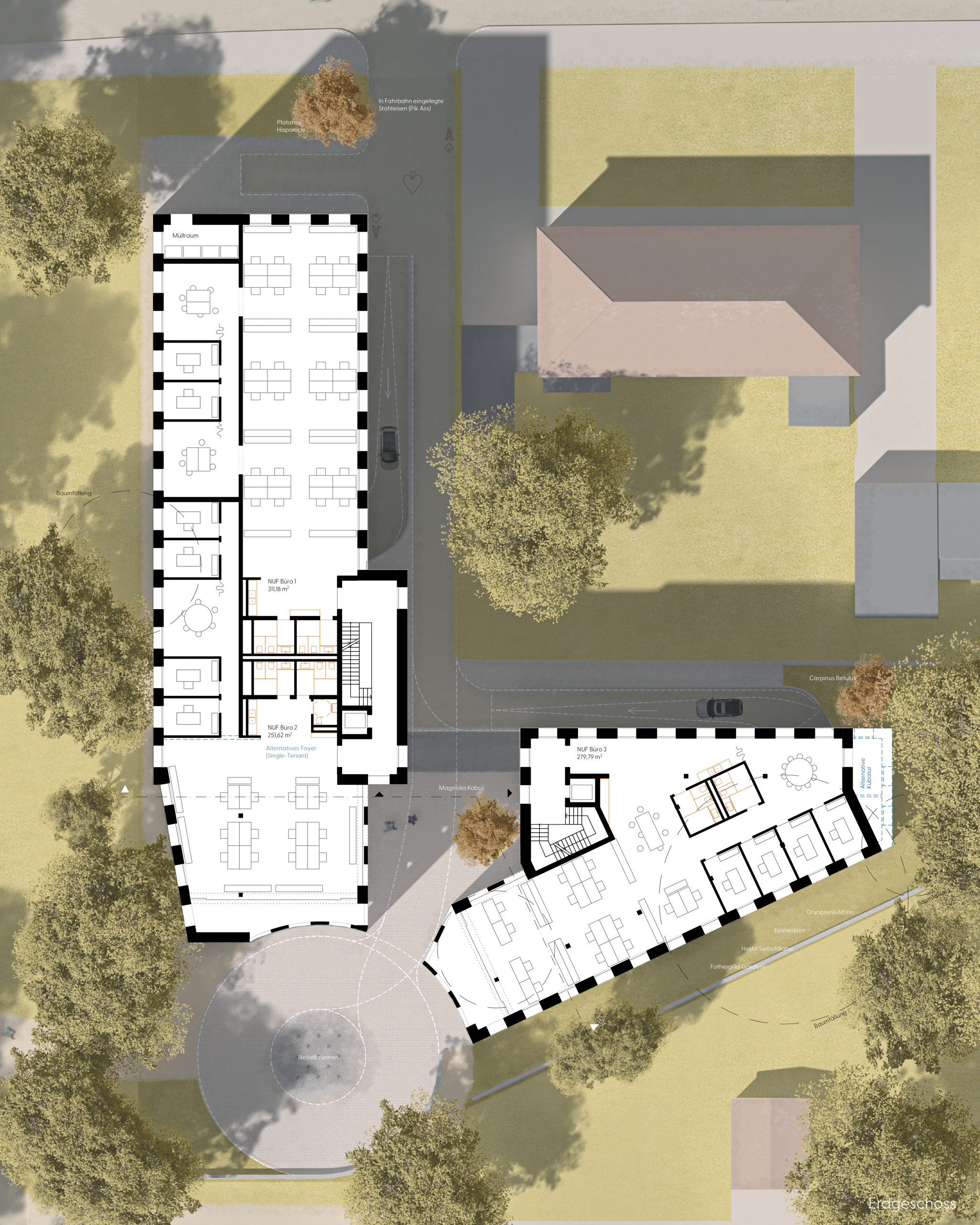 Büro Gartenstadt Grundriss EG